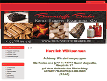 Tablet Screenshot of brennstoffe-zettelmeyer.com